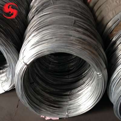 AWG BWG High carbon galvanized steel wire/Redrawing hot dip galvanized wire for  chain link fence, crimped wire mesh