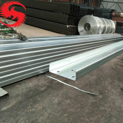 Q235 slotted perforated C channel,  structure galvanized C channel,  Cold formed C beam for solar panel bracket