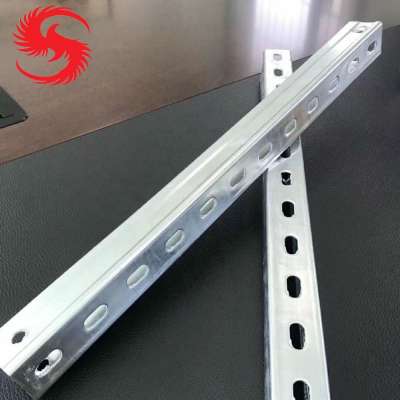 Standard metal furring slotted light strut channel