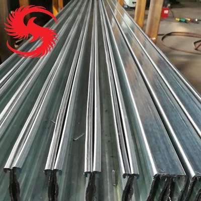 Q235 grade slotted perforated galvanized C purlin  channel steel for solar system